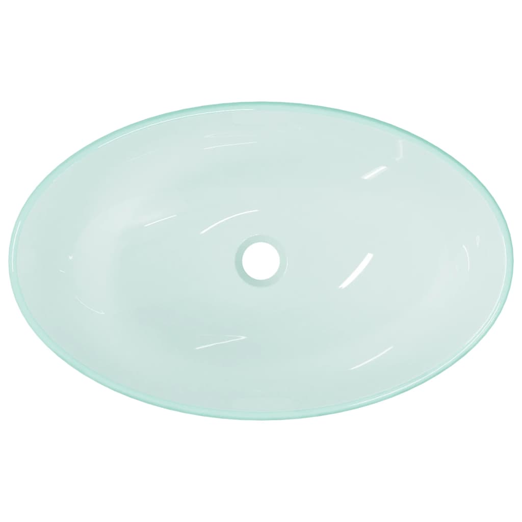 Baderomservant herdet glass 54,5x35x15,5 cm frostet