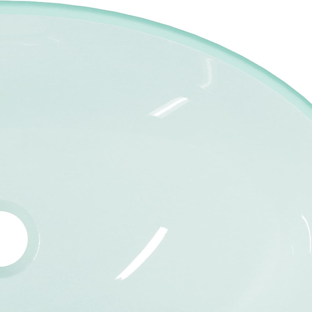 Baderomservant herdet glass 54,5x35x15,5 cm frostet