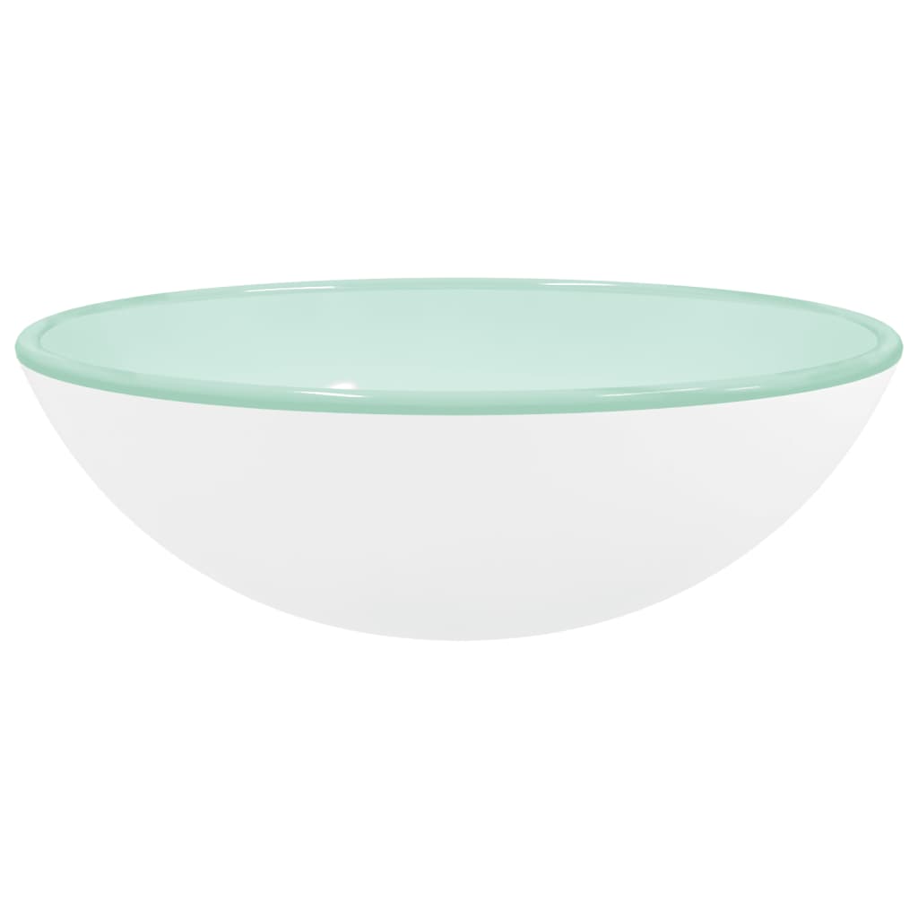 Baderomservant herdet glass 42x14 cm hvit