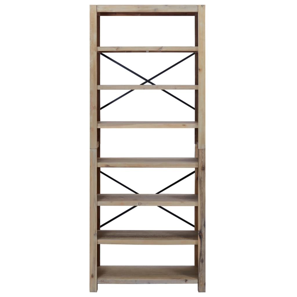 Bokhylle Tre 7 etasjer 80x30x200 cm heltre akasie