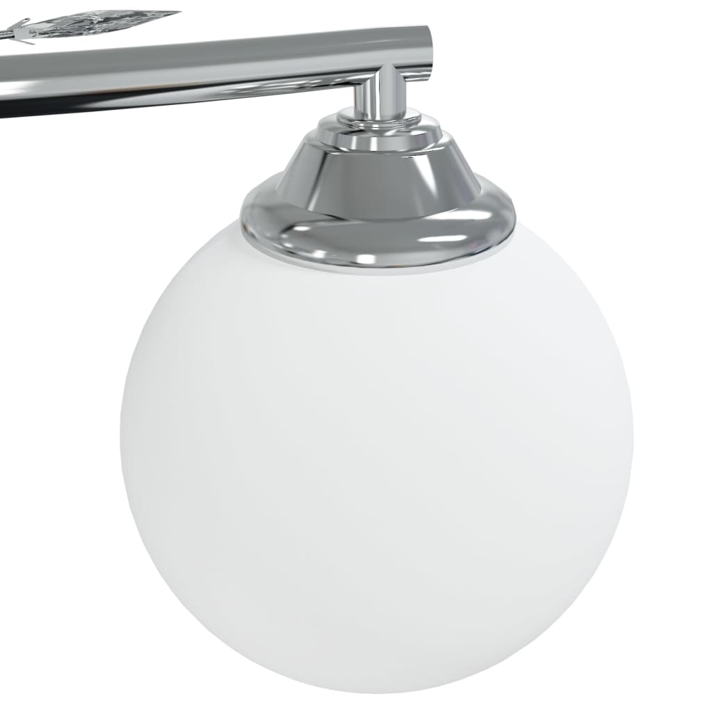 Taklampe med runde glasskjermer for 4 G9 LED-lys