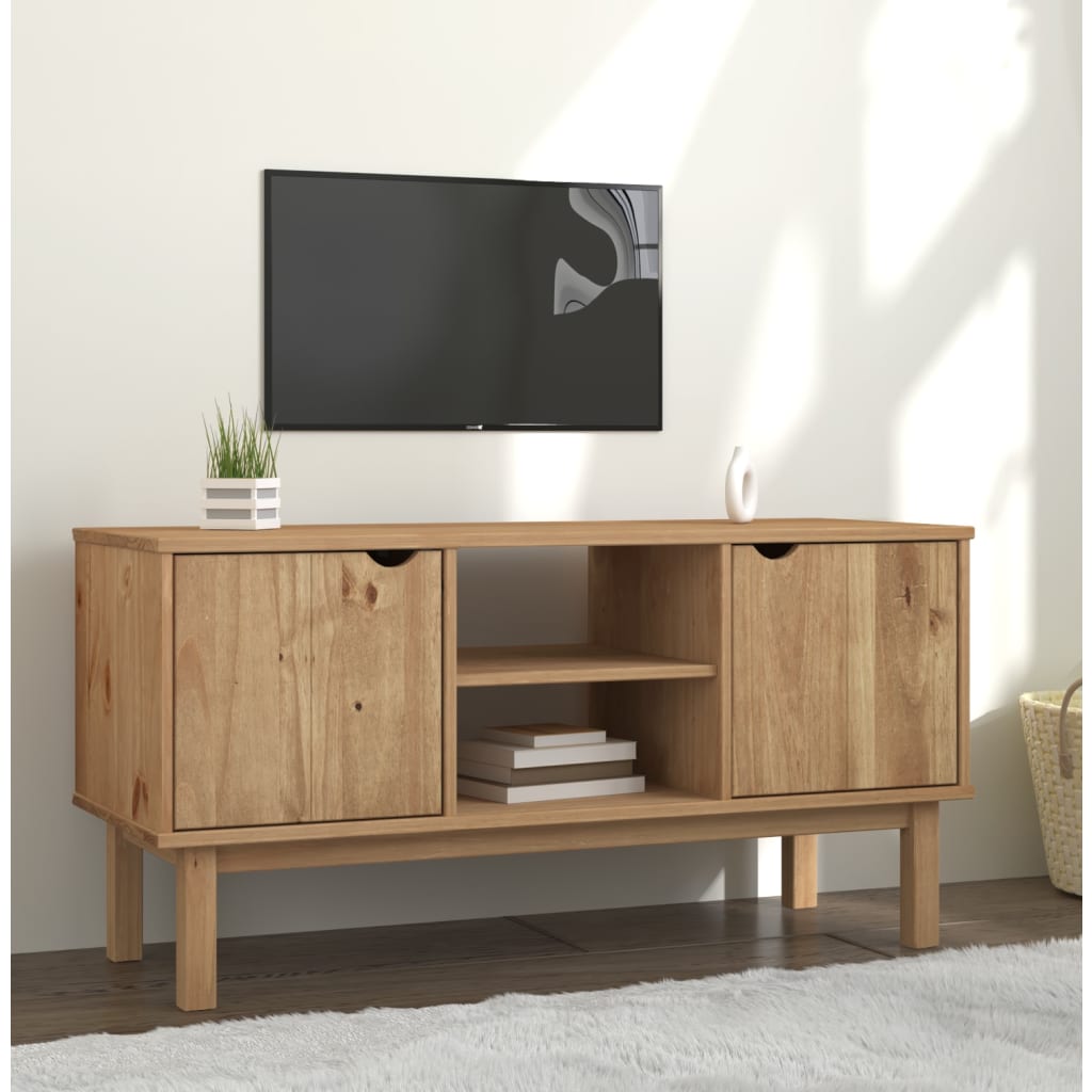 TV-Møbel Tre TV-benk heltre furu OTTA 113,5x43x57 cm
