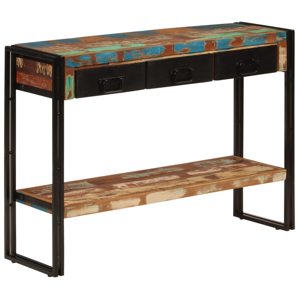 Avlastningsbord Konsollbord Tre 110x30x76 cm gjenvunnet heltre