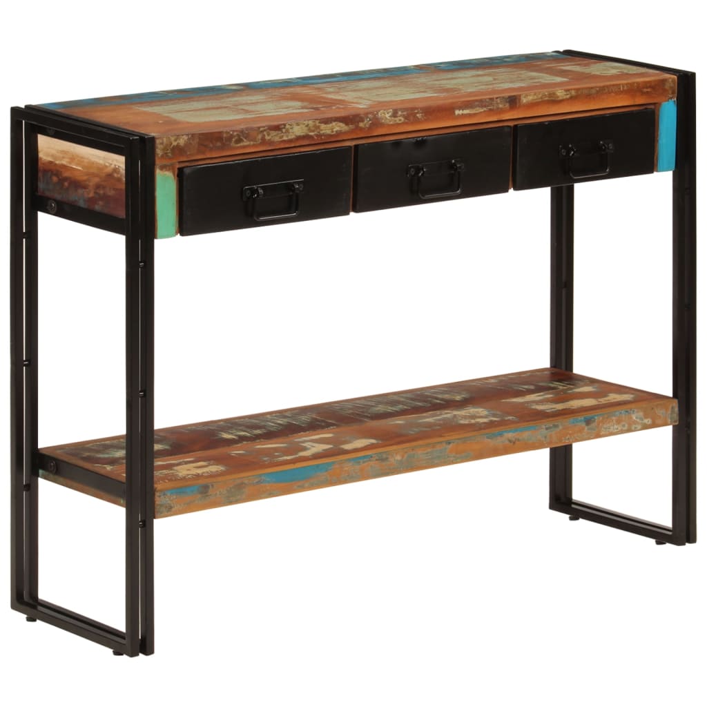 Avlastningsbord Konsollbord Tre 110x30x76 cm gjenvunnet heltre