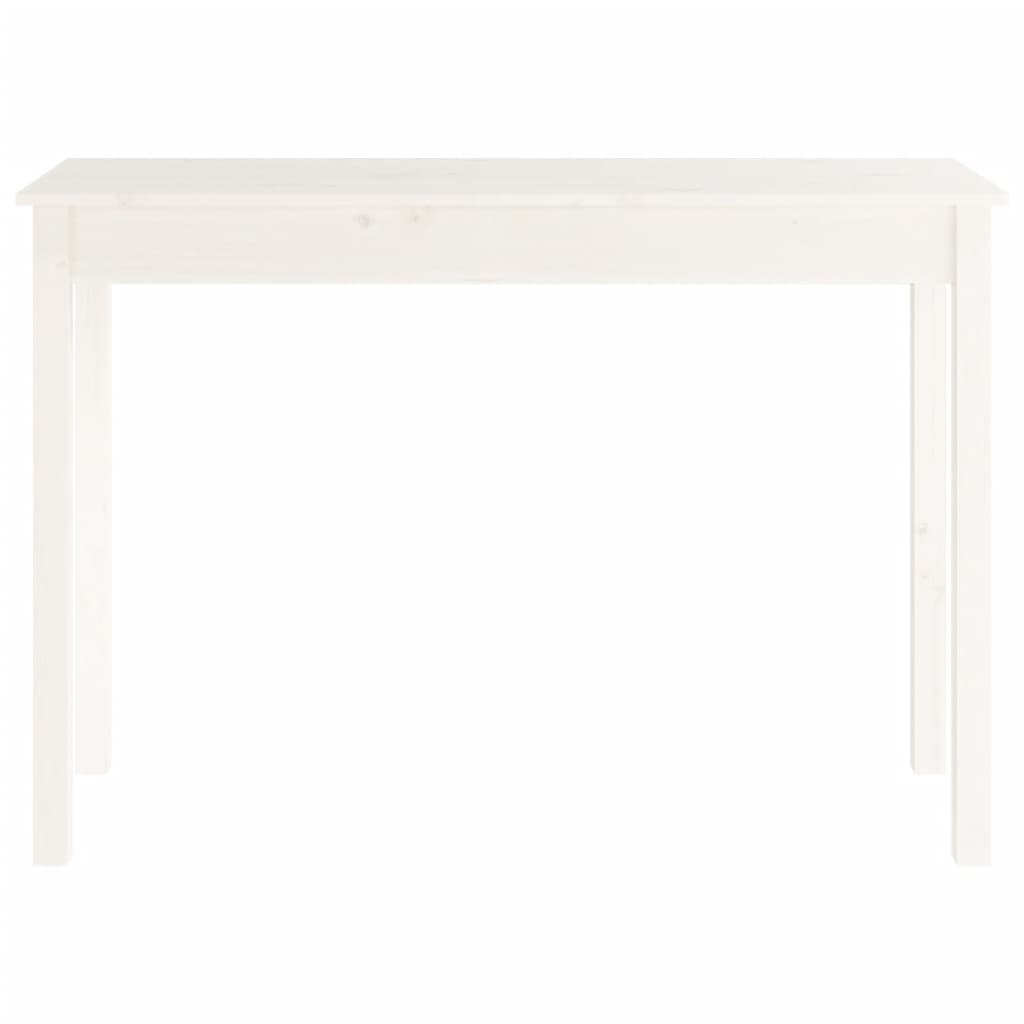 Avlastningsbord Konsollbord Hvit 110x40x75 cm heltre furu