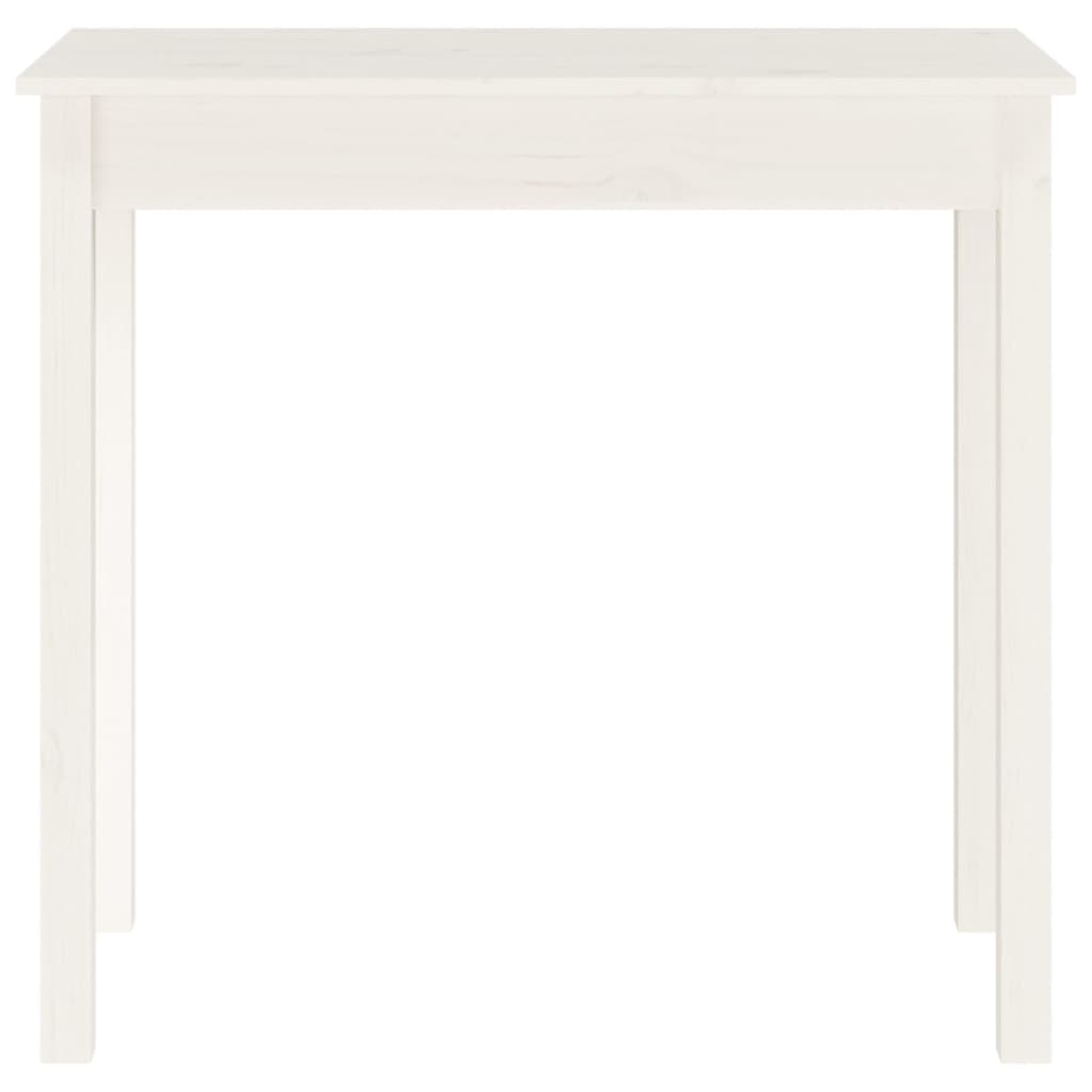 Avlastningsbord Konsollbord Hvit 80x40x75 cm heltre furu