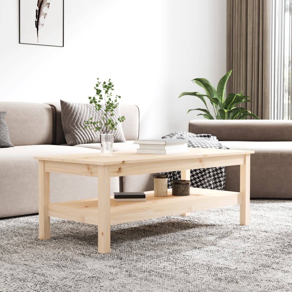Salongbord Sofabord Tre heltre furu 110x50x40 cm