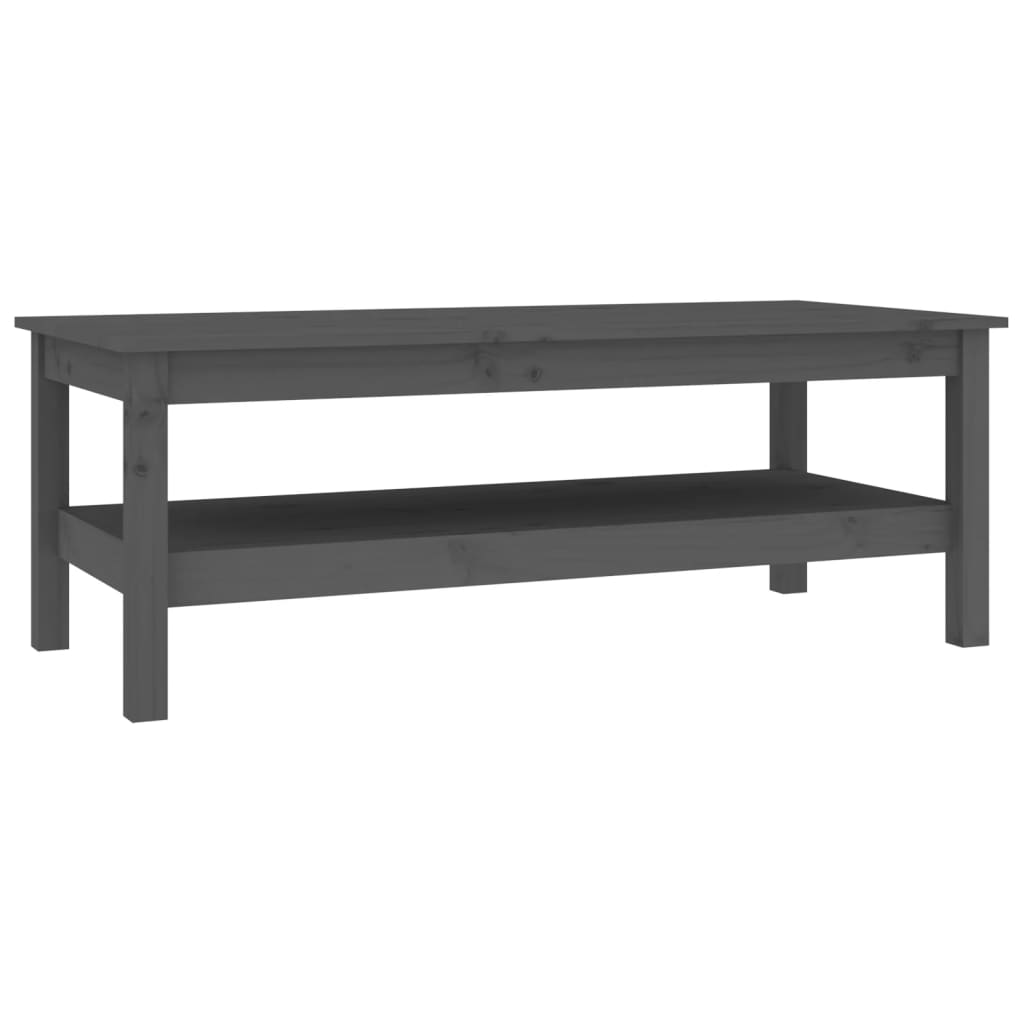Salongbord Sofabord Grå 110x50x40 cm heltre furu