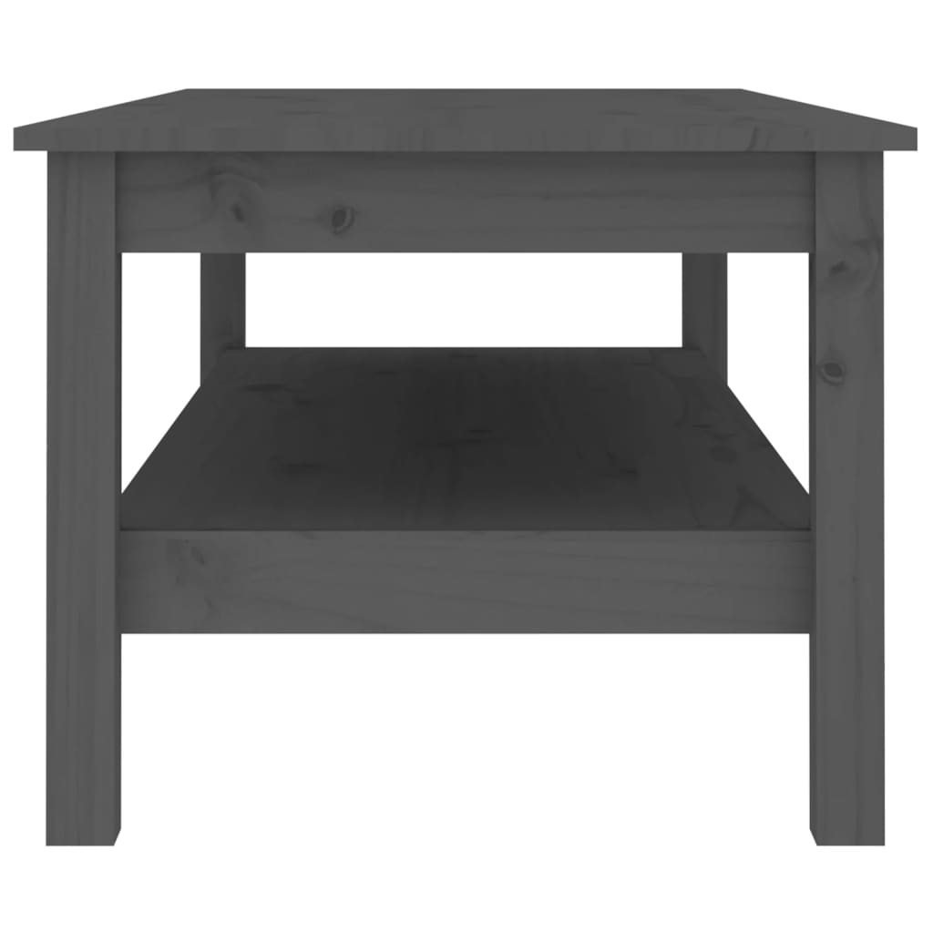 Salongbord Sofabord Grå 110x50x40 cm heltre furu
