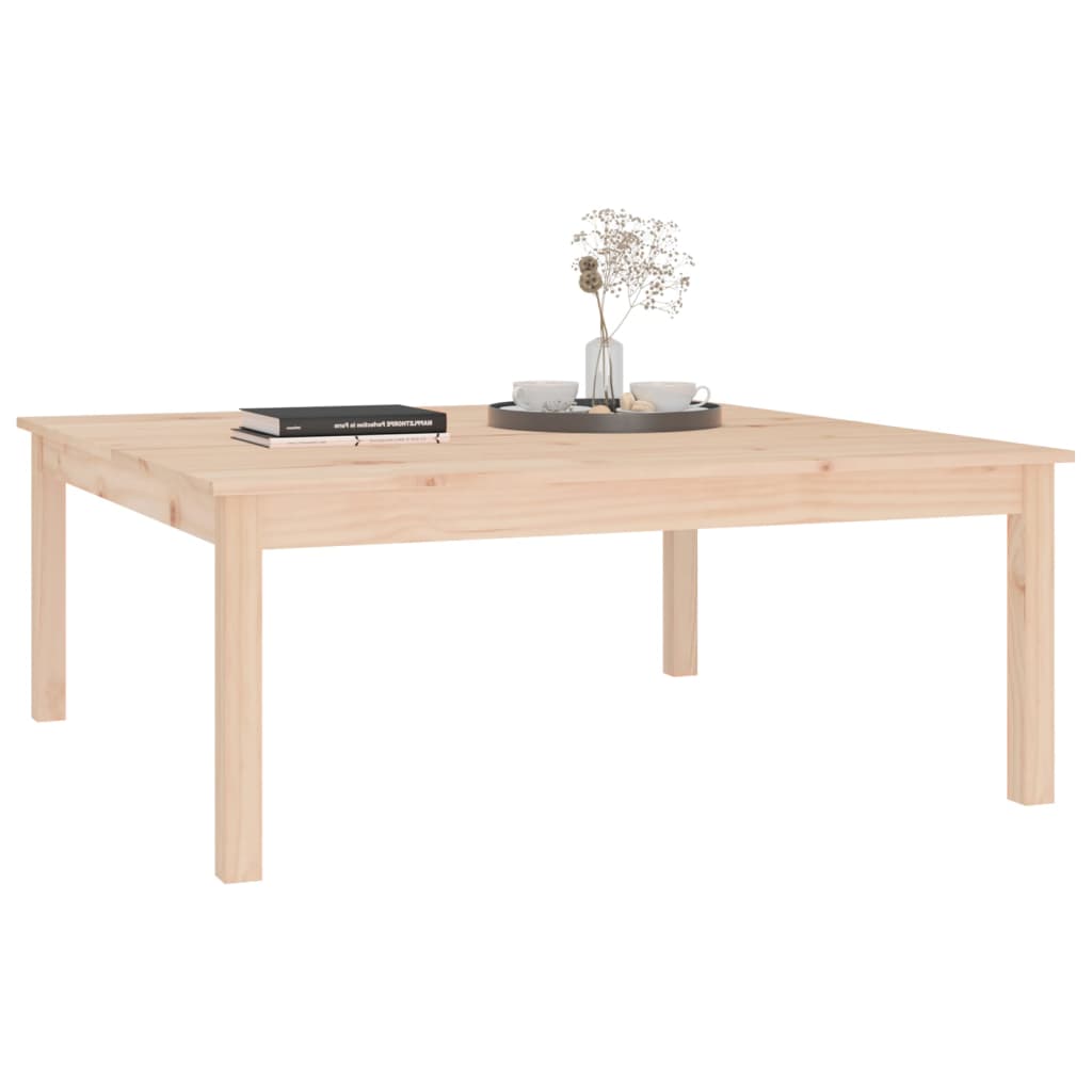 Salongbord Sofabord Tre 100x100x40 cm heltre furu