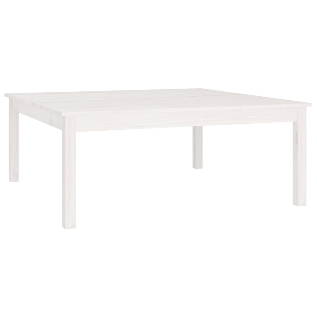 Salongbord Sofabord Hvit 100x100x40 cm heltre furu