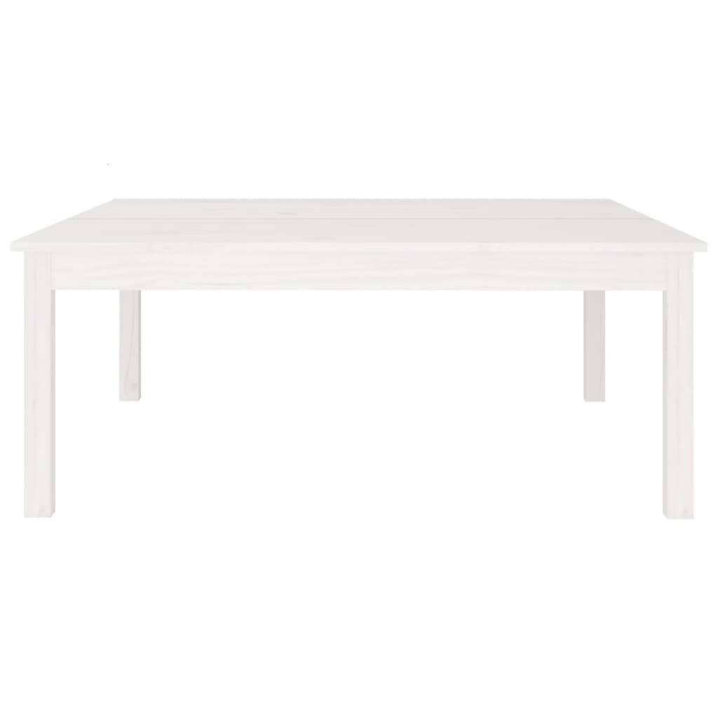 Salongbord Sofabord Hvit 100x100x40 cm heltre furu