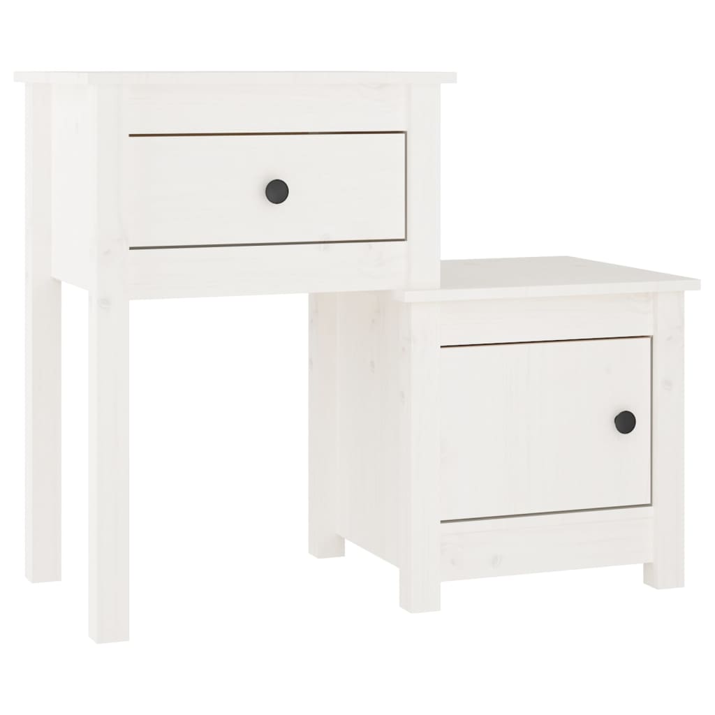 Nattbord Sengbord Tre heltre furu 79,5x38x65,5