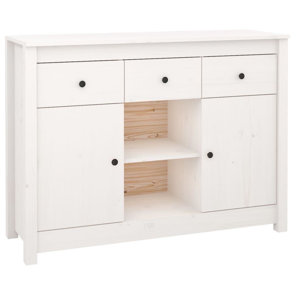 Skjenk Hvit 100x35x74,5 cm heltre furu