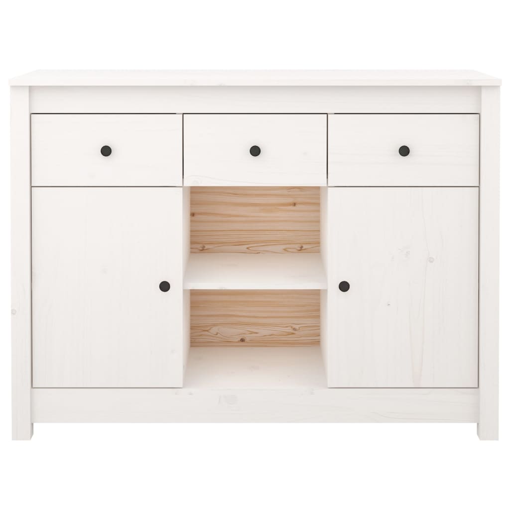 Skjenk Hvit 100x35x74,5 cm heltre furu