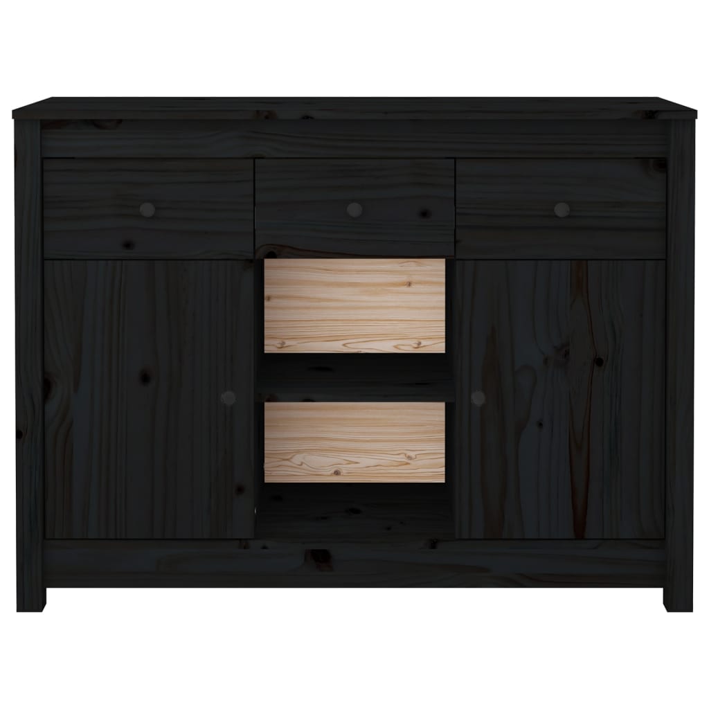 Skjenk Svart 100x35x74,5 cm heltre furu