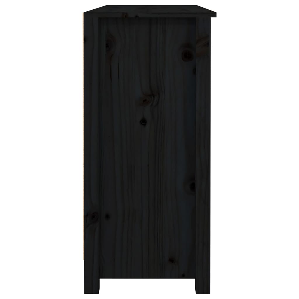 Skjenk Svart 100x35x74,5 cm heltre furu