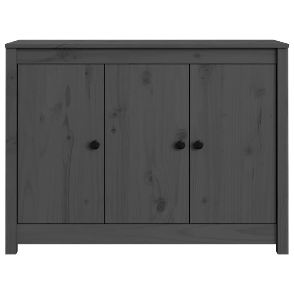 Skjenk Grå 100x35x74 cm heltre furu