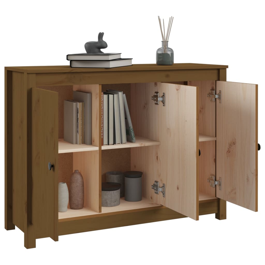Skjenk Honningbrun 100x35x74 cm heltre furu