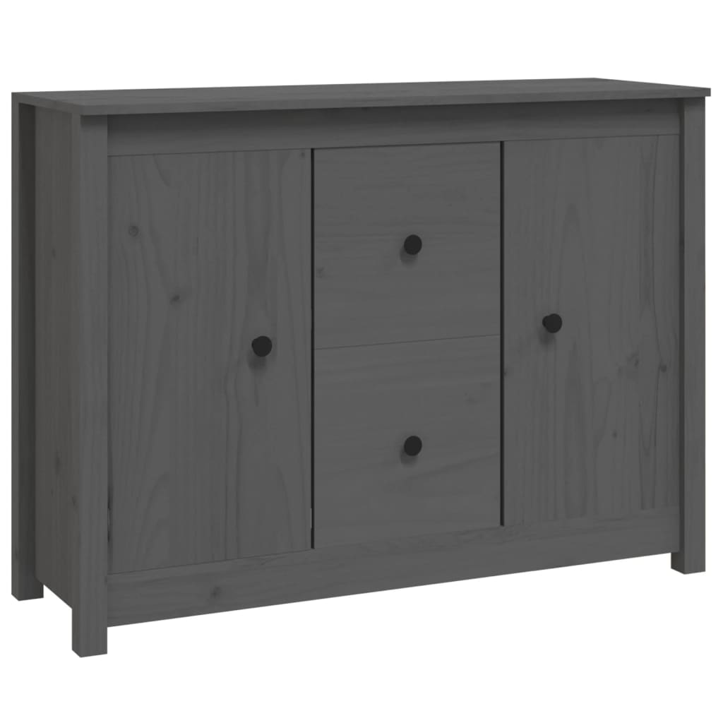 Skjenk Grå 100x35x74 cm heltre furu