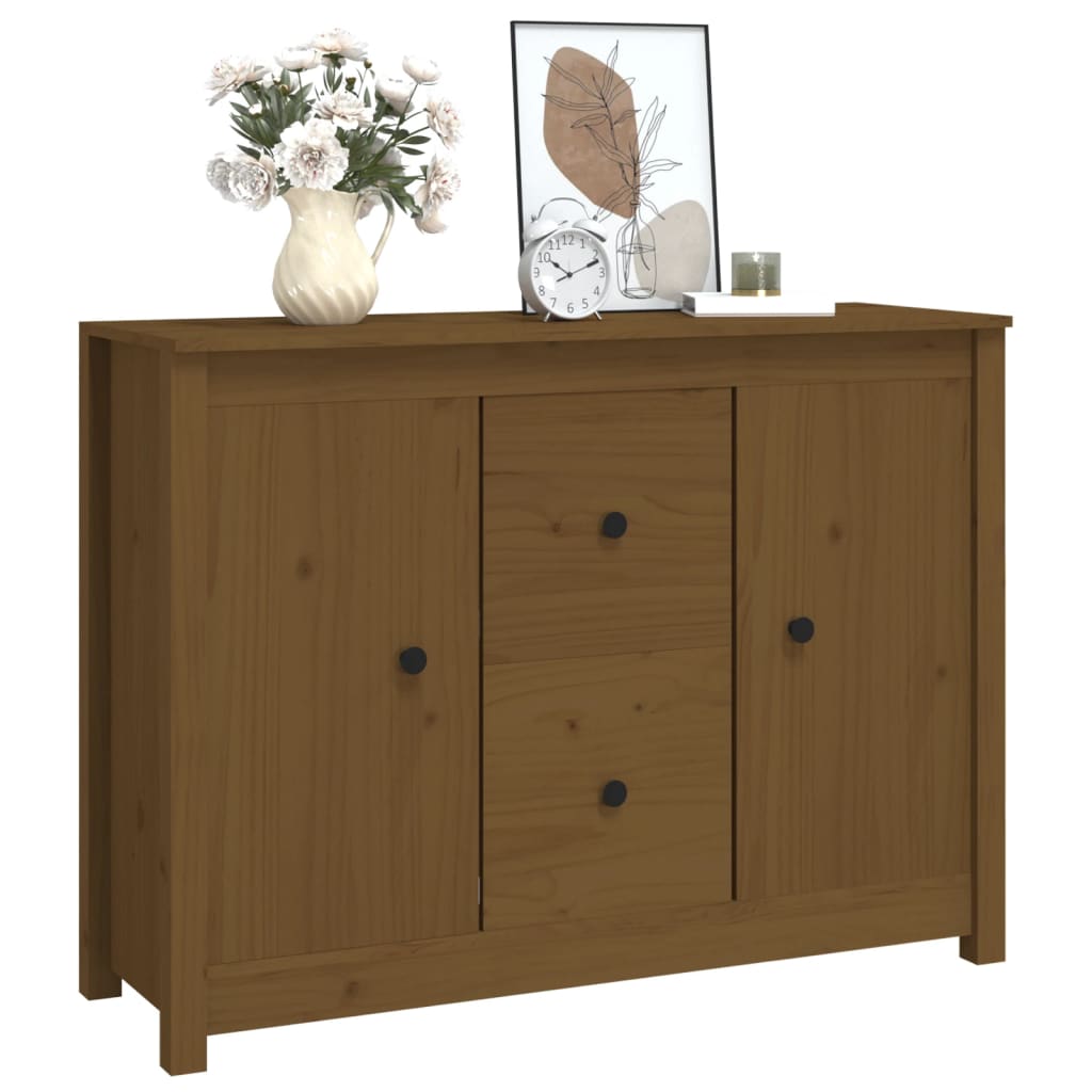 Skjenk Honningbrun 100x35x74 cm heltre furu