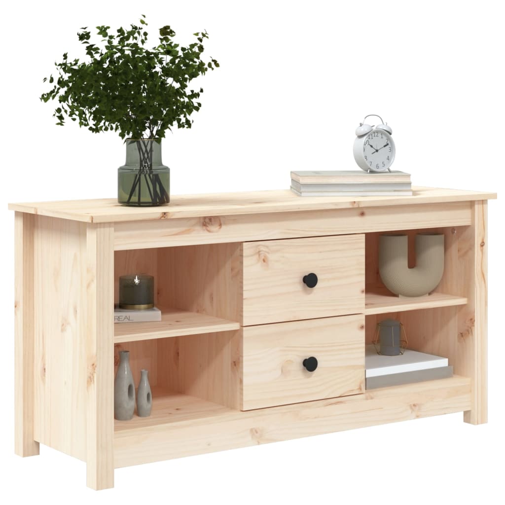 TV-Møbel Tre TV-benk heltre furu 103x36,5x52 cm