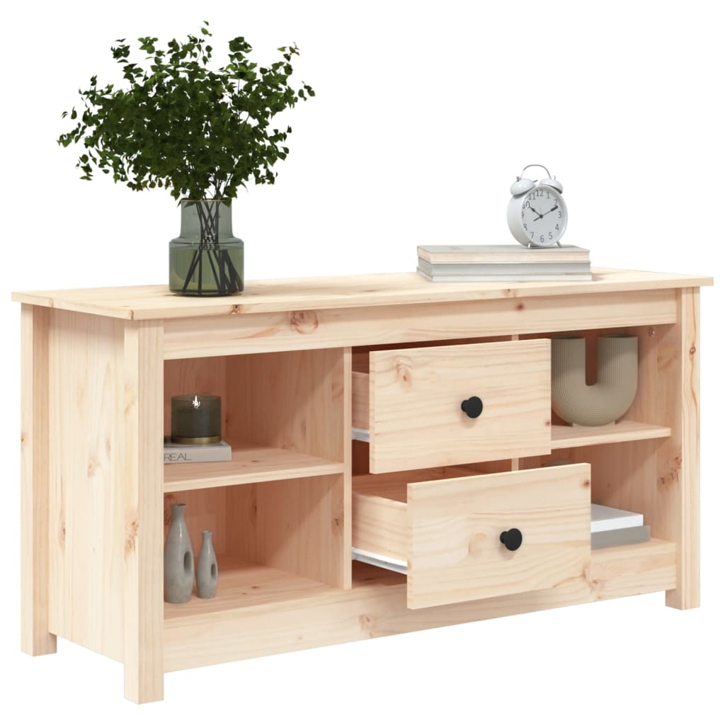 TV-Møbel Tre TV-benk heltre furu 103x36,5x52 cm