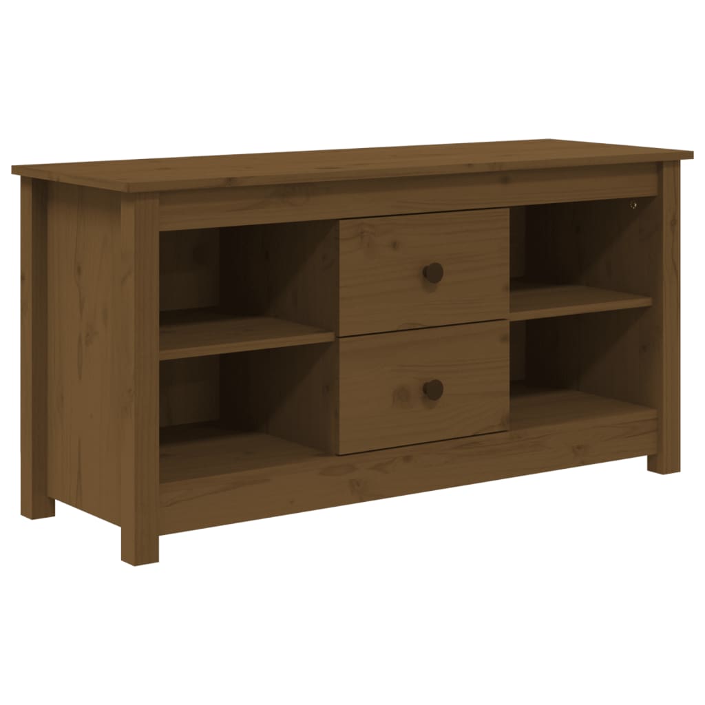 TV-Møbel Honningbrun TV-benk 103x36,5x52 cm heltre furu