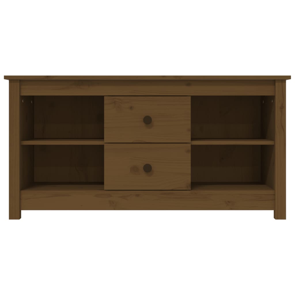 TV-Møbel Honningbrun TV-benk 103x36,5x52 cm heltre furu