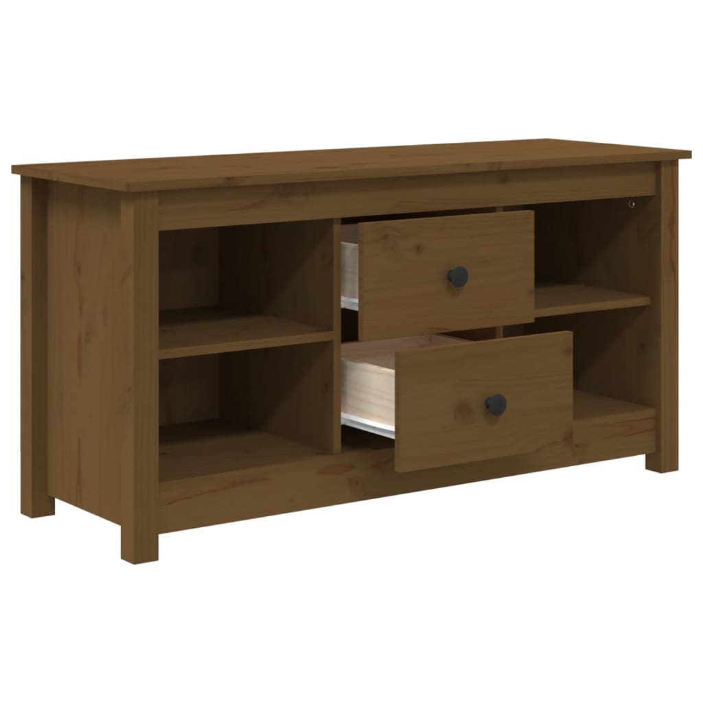 TV-Møbel Honningbrun TV-benk 103x36,5x52 cm heltre furu