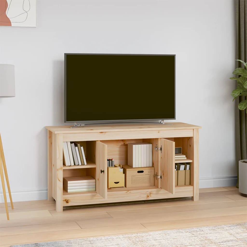 TV-Møbel Tre TV-benk heltre furu 103x36,5x52 cm