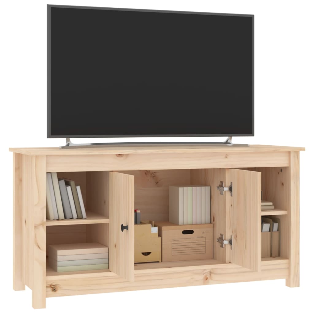 TV-Møbel Tre TV-benk heltre furu 103x36,5x52 cm