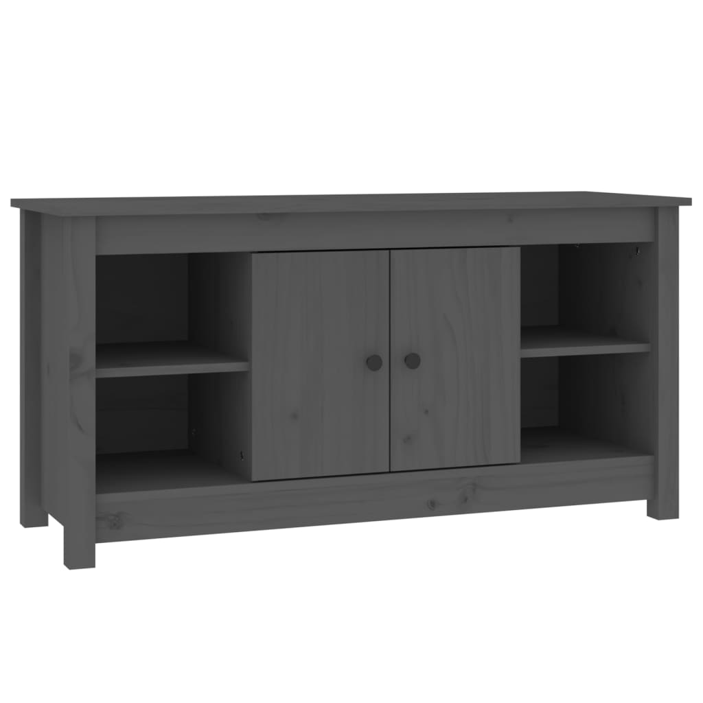 TV-Møbel Grå TV-benk 103x36,5x52 cm heltre furu