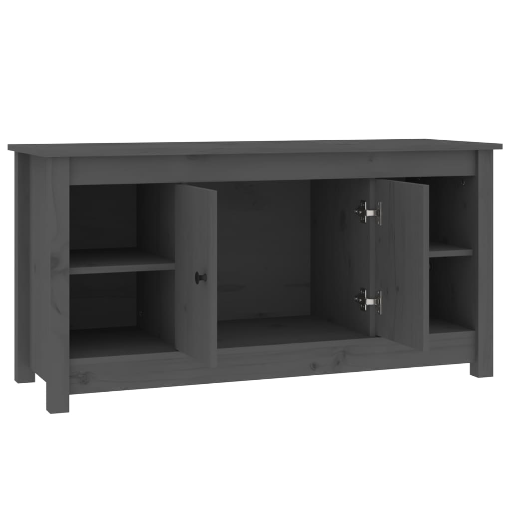 TV-Møbel Grå TV-benk 103x36,5x52 cm heltre furu