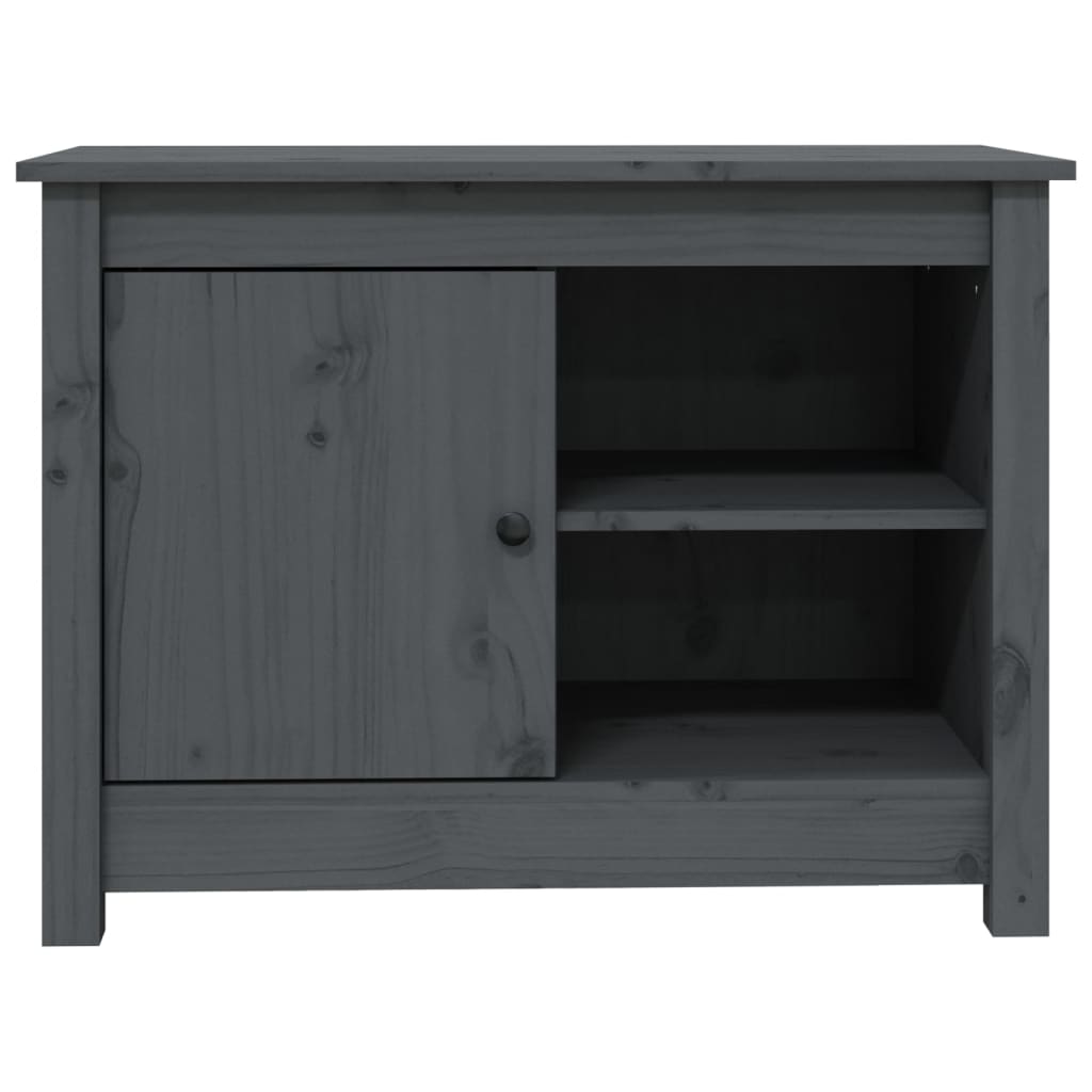 TV-Møbel Grå Tv-benk 70x36,5x52 cm heltre furu