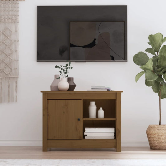 TV-Møbel Honningbrun TV-benk 70x36,5x52 cm heltre furu