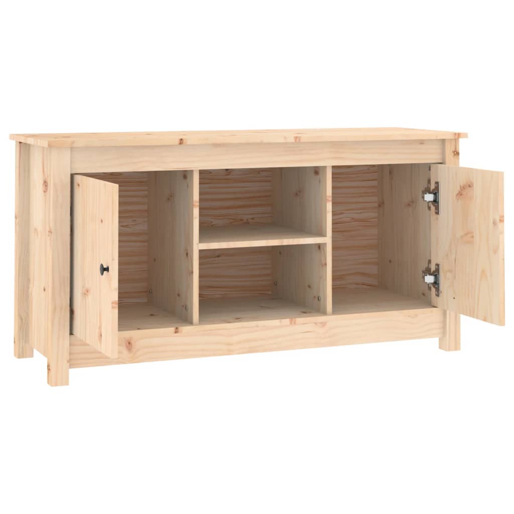 TV-Møbel Tre TV-benk heltre furu 103x36,5x52 cm