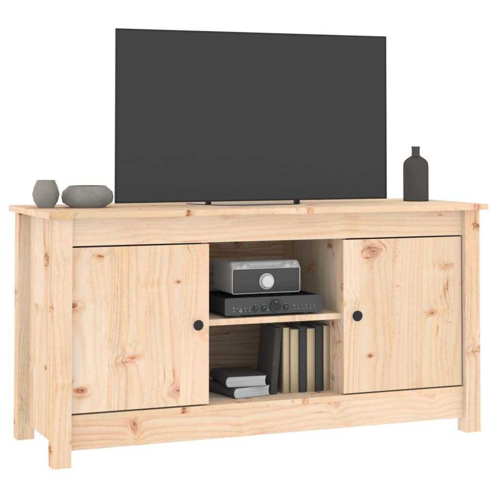 TV-Møbel Tre TV-benk heltre furu 103x36,5x52 cm