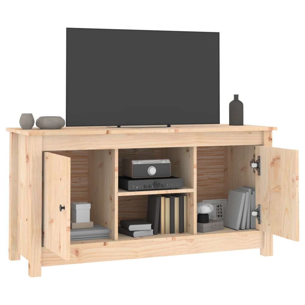 TV-Møbel Tre TV-benk heltre furu 103x36,5x52 cm
