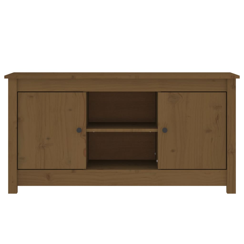 TV-Møbel Honningbrun TV-benk 103x36,5x52 cm heltre furu