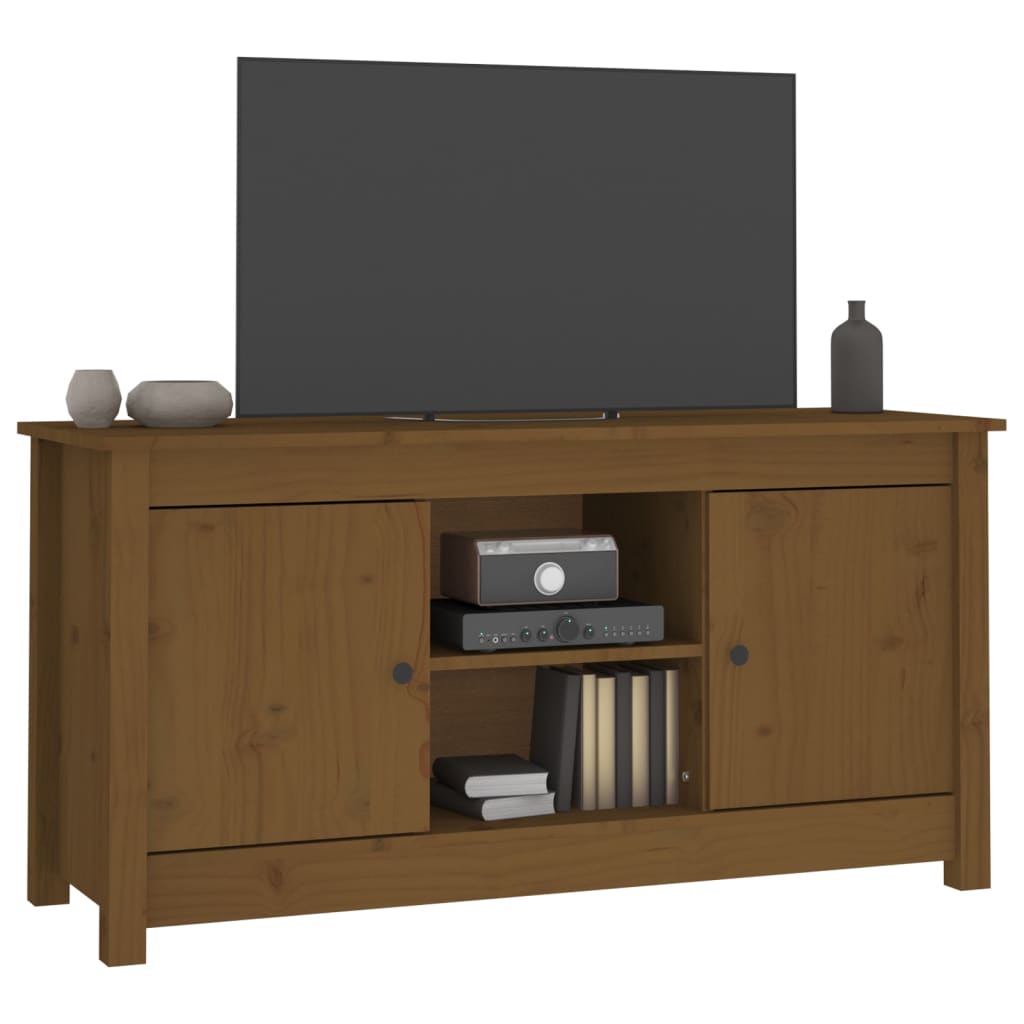 TV-Møbel Honningbrun TV-benk 103x36,5x52 cm heltre furu