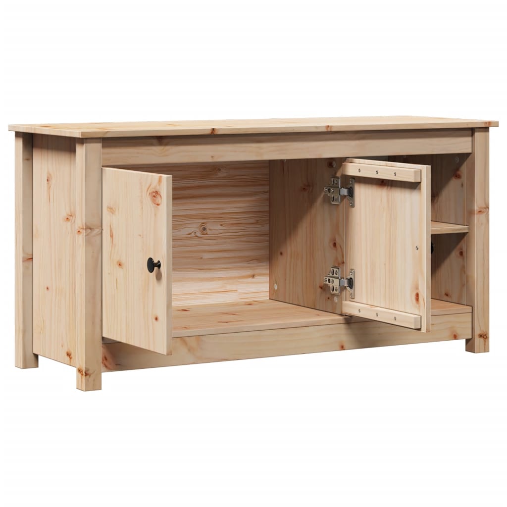 TV-Møbel Tre TV-benk heltre furu 103x36,5x52 cm
