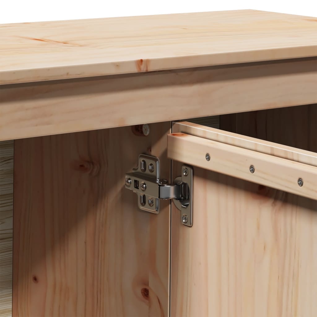 TV-Møbel Tre TV-benk heltre furu 103x36,5x52 cm