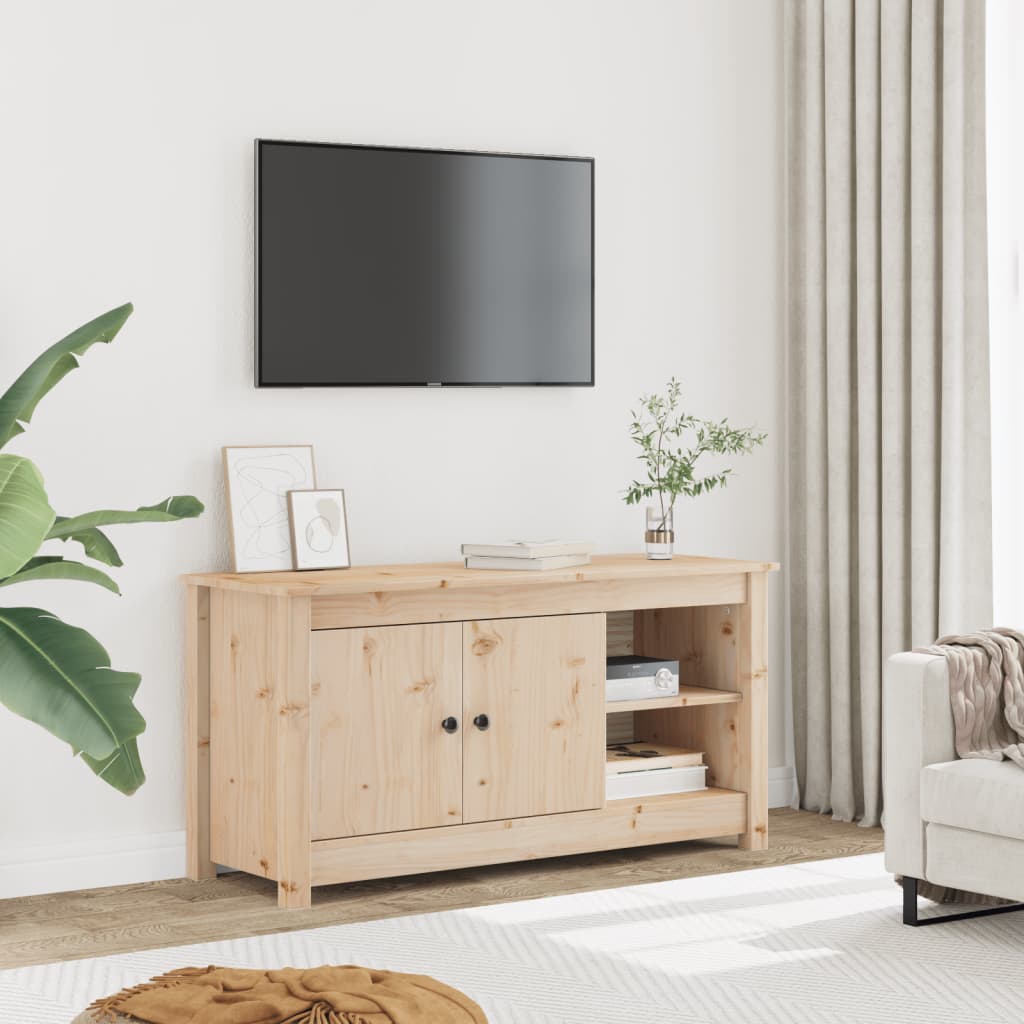 TV-Møbel Tre TV-benk heltre furu 103x36,5x52 cm