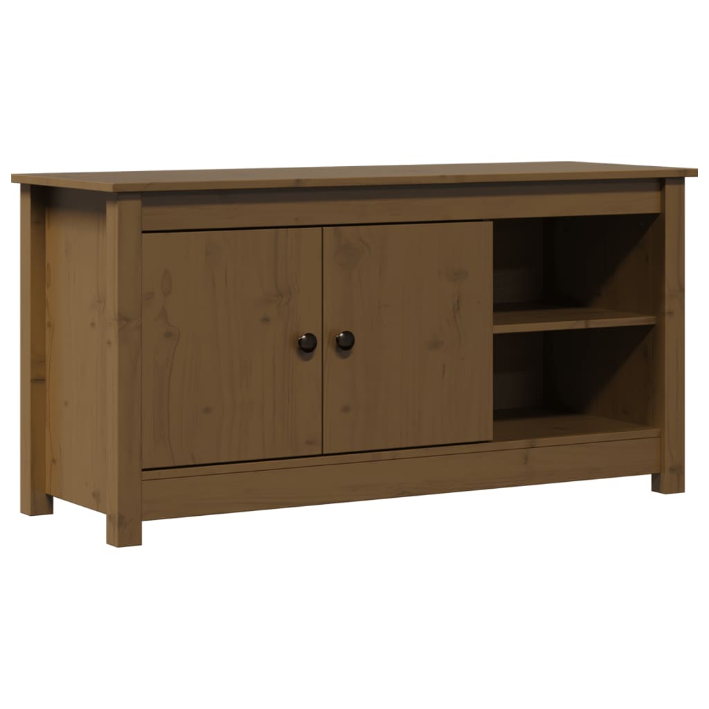 TV-Møbel Honningbrun TV-benk 103x36,5x52 cm heltre furu