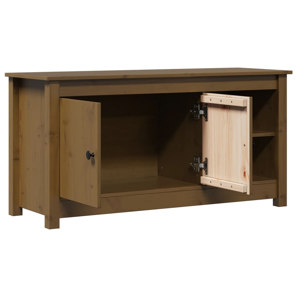 TV-Møbel Honningbrun TV-benk 103x36,5x52 cm heltre furu