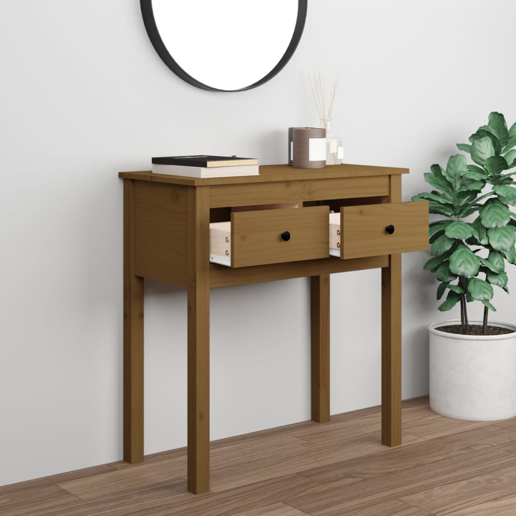 Kommode Honningbrun 70x35x75 cm heltre furu