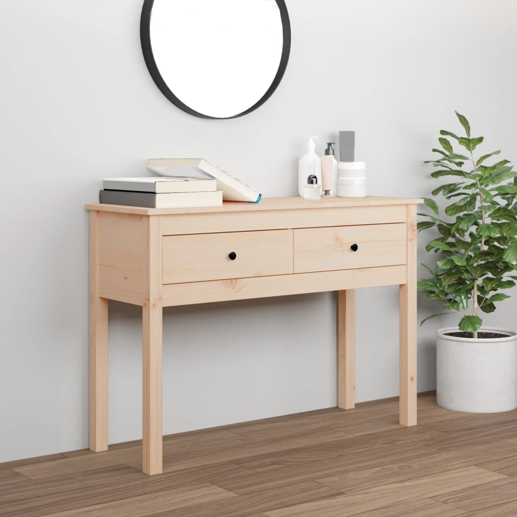 Avlastningsbord konsollbord Tre 100x35x75 cm heltre furu