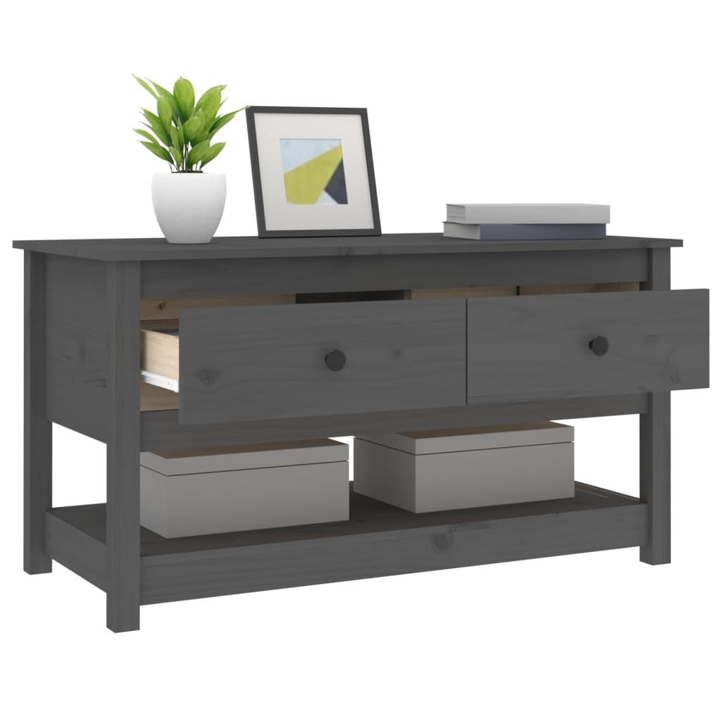 Salongbord Sofabord Grå 102x49x55 cm heltre furu