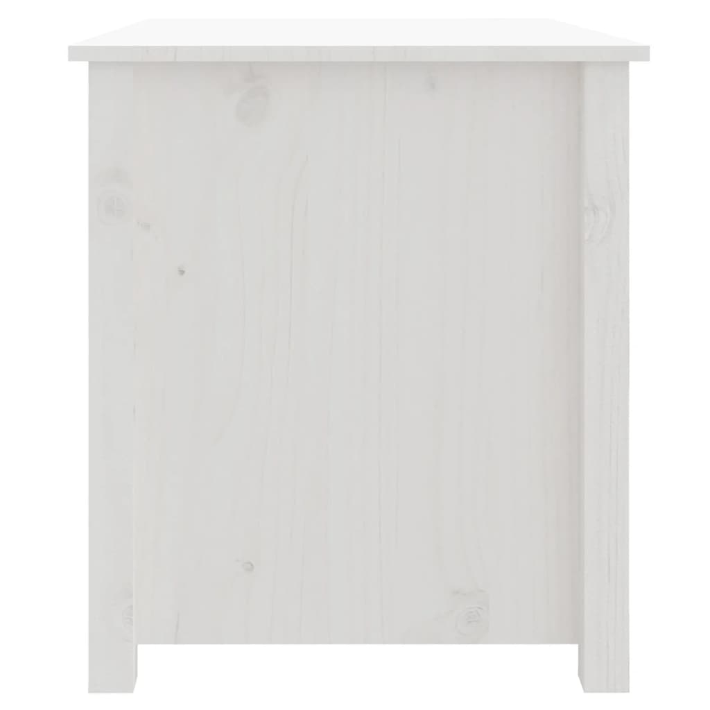 Salongbord Sofabord Hvit 71x49x55 cm heltre furu